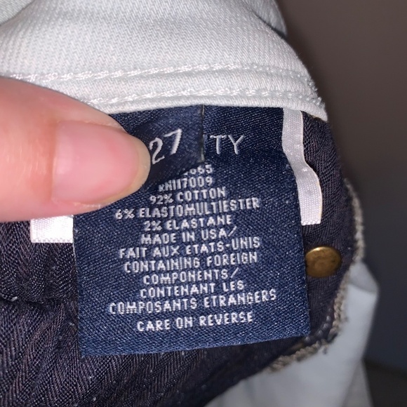 Fidelity Joey Zip Crop Mid Rise Ultra Slim Jeans 27 - Picture 5 of 12